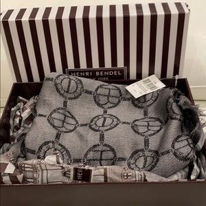 Henri bendel silk/ wool scarf